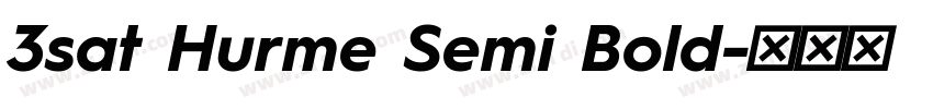 3sat Hurme Semi Bold字体转换